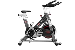 ‎ASVIVA AsVIVA S8 Indoor Cycle Speedbike BT | SPD-Klickpedale | Manuell verstellbarer Widerstand I Leiser Riemenantrieb I 23 kg Schwungmasse I Ausdauertraining I Max. Gewichtsbelastung 120 kg