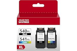 EconomInk Regenerowany 540XL 541XL czarny i trójkolorowy wkład atramentowy 540 541 XL do Canon Pixma MG3650 MX475 MG3550 MG4250 MG3600 MG3200 MG3150 MXx395 TS5151 MX535 TS515 TS515 TS515 TS51515 TS515 TS515 TS51515 TS515 TS515 TS515150 MX5225 MG3250