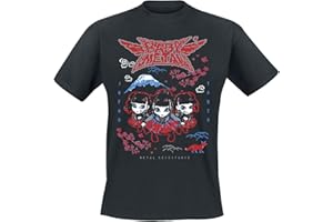 Babymetal Pixel Tokyo Homme T-Shirt Manches Courtes Noir Regular/Coupe Standard