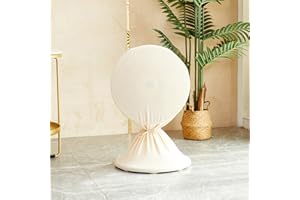 Treer Housse Anti-poussière pour Ventilateur Électrique - Housse Ventilateur sur Pied Anti-humidité Housses pour Ventilateur Rondes Réutilisable pour Ventilateur de Sol Domestique (Beige,50x90cm)
