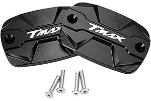 ZESIDIMO Tappo Serbatoio Olio Liquido Freno Moto Accessori per Yamaha Tmax 500 2004-2011 Tmax 530 DX SX 2012-2019 TMAX 560 2022 2023 Tech Max Tmax560 (nero)