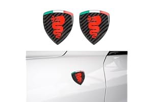 OYDDL Lot de 2 Autocollants universels compatibles avec Alfa Romeo 147 GT Brera 155 156 159 166 Giulia Mito Giulietta Spider