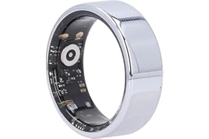 CICIGLOW Inteligentny pierścień, pierścień Zdrowia, Licznik Kroków, pierścień Monitorujący Kalorie, Wodoodporny, Inteligentny pierścień Sportowy IP68 do Urządzenia do Noszenia (9# #27)