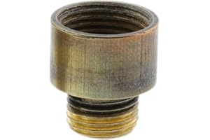 ART DECO EMPORIUM Lampholder-Adapter Convert 1/2" to 10mm Thread in Hand Antiqued Brass Finish