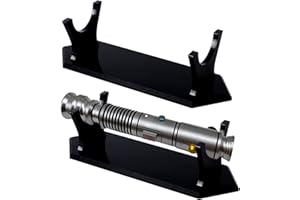 WANLIAN Espositore per Spada Laser in Acrilico - Decorativo per Spada, Pugnale (Colore Nero, 1 Confezione)