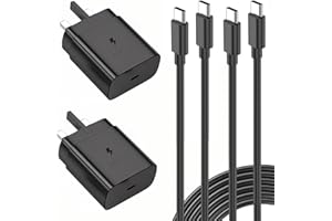 UGKENT 45W Super Fast Charger for Samsung,2 Pack USB Type C Charging Cable and Plug Charge for Galaxy S25/S24/S24+/S23 Ultra/S23+/S22 Ultra /S22+/S20 Ultra/A25/A16/A15/A05/A05S/A34/A35/A54/A55/Tab S9 S8 S7
