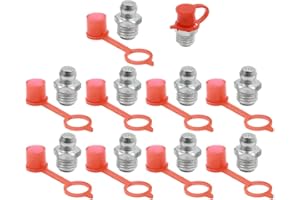 ‎X AUTOHAUX X AUTOHAUX 10 Satz Gerade Schmiernippel Verschraubungen mit Staubkappe für Auto M8