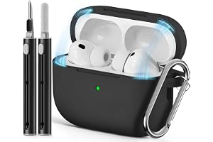 Inesore Compatible with AirPods Pro 3 Case - Magnetic Black | Silicone Protective Case Cover for Apple Air Pod Pro 3rd (2025)