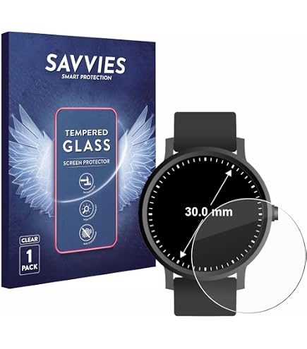 savvies 6 Pezzi Pellicola Protettiva per Orologi (Circolare, ø: 35 mm) Protezione Schermo Trasparente savvies 6 Pezzi Pellicola Protettiva per Orologi (Circolare, ø: 35 mm) Protezione Schermo Trasparente