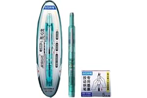 idqwsswt Writech Clictek Retractable Fountain Pen Medium Nib For Smooth Clear Lines Retractable Fountain Pens For Writing, greener, ErasableBlue 1+5