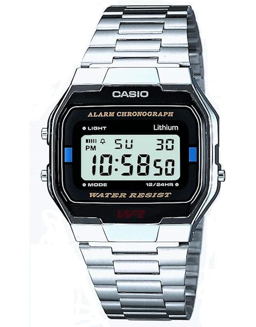 Casio Horloge A164WA-1VES, Zilver, één maat : Casio