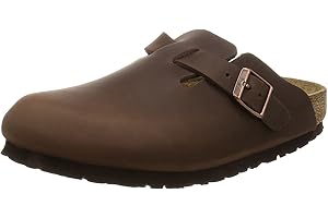 Birkenstock Unisex Adults Boston Greased Leather Clogs