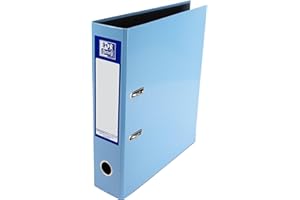 Oxford Premium A4 Lever Arch File, Light Blue Single Folder, Heavy Duty