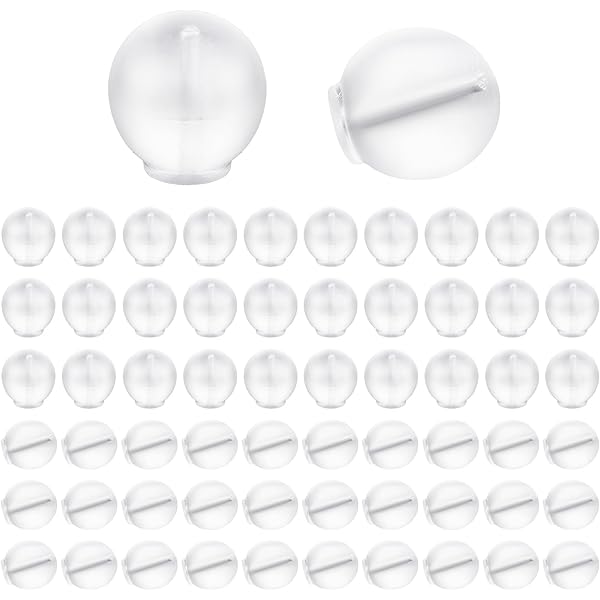 1100 Stück Ohrstecker Verschluss Set - 10 Arten Silikon Stopper Mit Aufbewahrungsbox