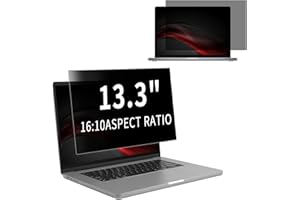 NicMool Filtre de Confidentialité pour 13,3 Pouces 16:10, Amovible Film Protecteur d'écran, Privacy Anti Espion Filtre, Anti-Lumière Bleu Anti-Reflet Film pour Écran d’Ordinateur & Moniteur 13,3"