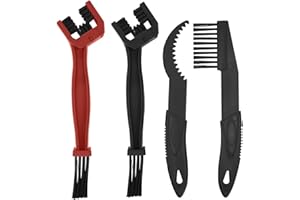 XIAOMOYU Zestaw 4 szczotek do czyszczenia łańcuchów rowerowych, motocyklowych, szczotek do czyszczenia łańcucha, szczotka do czyszczenia łańcucha, do MTB, roweru górskiego, motocykla, 4 sztuki