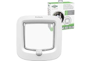TRULY PVC SUPPLIES White Cat Flap Staywell 4-Way Manual Locking Cat Door PPA19-16732 Catflap