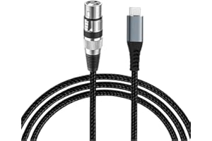 BEITSZ XLR Female to USB C, XLR to USB Type C Professional Recording Audio Cable,for MacBook Pro/Air, iPhone 16/15, iPad Pro 13/12.9/11, iPad Air 13/5th/4th, Pixel 9/8/7/6 Pro Android, 2 Meter
