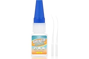 LLPT Super Glue | Net 3g | Clear All Purpose Superglue with Anti-Clog Cap | Super Fast Strong Thin Adhesive Professional | Plastic Metal Ceramic Glass Leather DIY Craft (LSG003-1) | 1 Pack