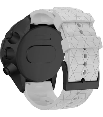 Cinturino GIOPUEY In TPU Morbido Per SUUNTO Race E Race S, Design Bicolore Giunzione Blu/grigio, Ricarica Senza Rimozione