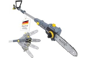 FANZTOOL 20V Li-Ion Akku-Hochentaster mit 2,5Ah Akku/Ladegerät, Höhe bis 5 m, 17 cm Schnittstärke, Schwertlänge 20 cm, leichtes Gewicht 4 kg