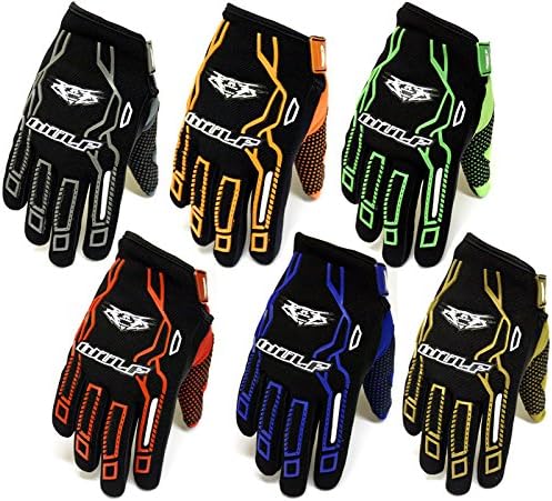 Motorbike Motorcycle Scooter Adult Motocross Gloves WULFSPORT FORCE 10 ATV GoKart Quad Off Road Motocross Gloves New Colours