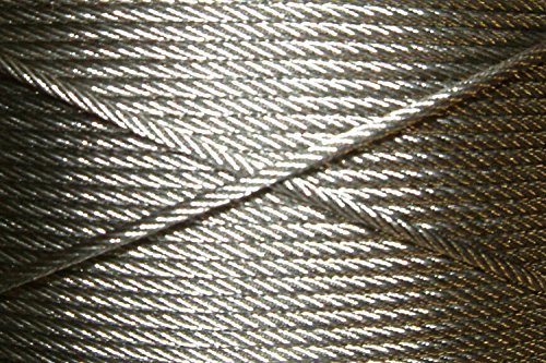 Rankhilfe RH06 – Set 4 – Wandabstand: 6 cm, 8 m Edelstahlseil, 6 x Abstandshalter Edelstahl - 5