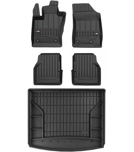Tappetini Auto Mopar Originali In Moquette Nera Per Jeep Compass, Set Da 4 Pezzi. Antiscivolo, Con Fissaggi A Bottone E Logo Jeep. Guida A Sinistra.