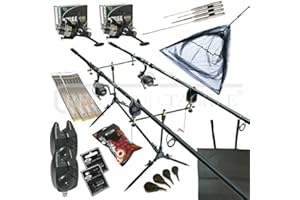 REDWOODTACKLE Carp Fishing Set & Bivvy/Shelter, Rods, Reels, Pod, Alarms, Carp Tackle