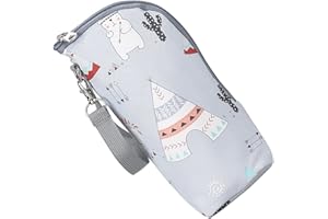 JeeGoWooss Insulated Bottle Bag Waterproof Feeding Bottle Thermal Bag Wear Resistant Feeding Nursing Tote Bag for Newborn Baby Infant Water Bottle