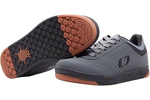O'NEAL | Mountainbike-Schuhe | MTB Downhill Freeride | Vegan | Ultimatives Gleichgewicht zwischen Grip und Fußpositionierung, atmungsaktiv | Pumps Flat Shoe | Erwachsene | Grau Schwarz