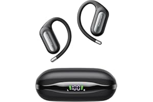 truefree DS1 Open-Ear Headphones, Bluetooth 6.0 Wireless Earbuds with Ear Hooks, Spatial Sound, 4 Mics Clear Calls, 40H Playtime, Fast Charging, Multipoint Connection, IPX5-Rated for Sports, Snug Fit