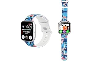 HOAQPPOY Stitch Orologio Smartwatch Donna Uomo Bambini,Stitch Orologio Smartwatch Ragazzi e Ragazze con Telefono/Messaggi/Musica,Regali per Uomo Donna Bambino