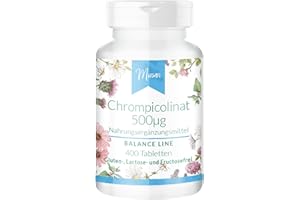 ‎MIOSAN Chrompicolinat 500μg - 400 Tabletten - BALANCE LINE - *normaler Blutzuckerspiegel - 500μg pro Tablette – Herstellung & Laborprüfung in Deutschland | MIOSAN® CLUB - Exklusives Wohlbefinden