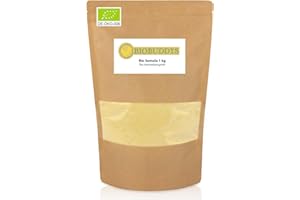 ‎BIOBUDDYS Bio Semola - 1kg Bio Hartweizengrieß ideal für Pizza, Pasta, Ciabatta und Foccacia