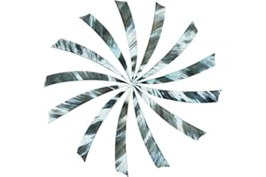 ‎SHARROW SHARROW 50 Stück Pfeilfedern Naturfedern 5 Zoll Befiederung Truthahnfedern Pfeil Feder Rechte Flügel Fletching Schildförmig und Tropfenförmig für Carbonpfeile Zielübungspfeile