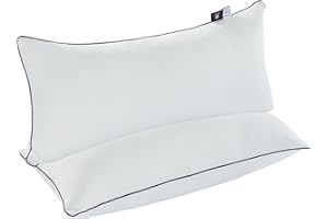 Makimoo Kopfkissen 80x40 cm 2er Set mit abziehbarem Bezug, Antimilben und antibakteriell Schlafkissen, Bett-Kissen, Mikrofasern, hypoallergen, super weich Kissen