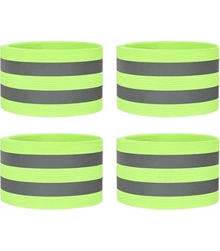 6 Bande Catarifrangenti Per Sicurezza - Fasce Braccio E Gamba Riflettenti, Per Corsa Notturna, Bici, Running - Foto 12