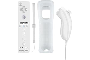 QUMOX 2en1 Remote MotionPlus Controller Remote + Nunchuk para Wii