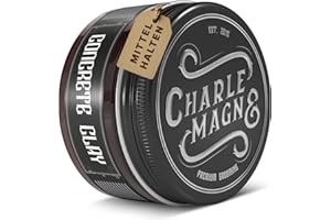 Charlemagne Hair Clay Pomade - 100 ml - Crema modellante opaca e argilla modellante per uomo - Prodotto per lo styling dei capelli solubile in acqua