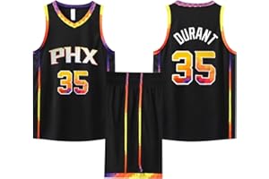 ABRTJCL Tenue Basket Enfant/Adulte 2024, 2 Pièces Maillot de Basketball Enfant/Adulte, No.35 Ensemble de Débardeur et Short de Basket-Ball Enfant/Adulte