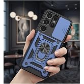 CONSTRAIN - Samsung S26 Ultra ile uyumlu Galaxy İ&ccedil;in S&uuml;rg&uuml;l&uuml; Korumalı Y&uuml;z&uuml;kl&uuml; Standlı Magnetic Tpu Tank Kapak - Lacivert