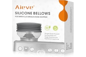 Aieve Single Dose Hopper for Sage, Silicone Coffee Bellow Compatible with Sage Barista Express/Smart Grinder for Cleaning Retention Coffee Grounds