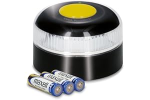 PMK GRUPO | Baliza V16 Homologada DGT 2026 Geolocalización GPS | Luz Emergencia LED 360º 1 km | Conectada con DGT 3.0 en 100 segundos, Sin APPS ni suscripciones | Incluye Indicador de Cobertura