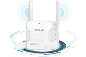 ‎QLOCOM QLOCOM 2025 Neuestes WLAN Verstärker 1500Mbit/s WLAN Repeater Dualband 5GHz/2.4GHz, WiFi Repeater WiFi 6 mit Ethernet Port, Internet Verstärker kompatibel zu Allen WLAN Geräten