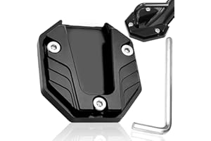 LAZULITHIC Motorcycle Side Stands Side Stands Motorcycle Universal Motorcycle Aluminium Side Stand Motorrad zubehör Stützplatten vergrößern ständer