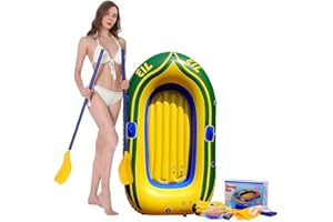 KAWASIMAYA Kayak Gonfiabile Accessori Piscina Gonfiabili Piscina Materasso Barca Gonfiabile Mare Gommone Gonfiabile Gommone da Mare Canotto Gonfiabile 4 Posti Gommone da Pesca Canoa Gonfiabile 2 Posti