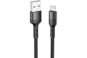 Baileku Cavo iPhone, 1M Cavo Lightning USB Certificato MFi Cavetto Caricatore iPhone Filo Carica Rapida Nylon Cavo Ricarica Caricabatterie per iPhone 14 13 12 11 Pro Max Mini XS XR X 8 7 6 SE, iPad