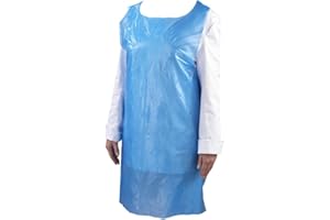 GENWARE Galware Nev-eBA Tablier jetable, bleu, paquet de 100