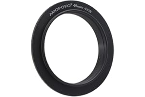 AMOPOFO 49mm to EF Retroadapter Makro Umkehrring Adapter Ring.Für EF-S Kameras T6s(760D),T7i, T6, SL1(100D) and XS(1000D), 60D &70D,77D,80D,10D,20D,30D,40D,50D,5D,5DMark II